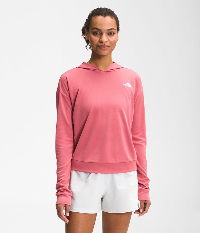 The North Face Womens Hoodie Wander Sun 967ZSUROP - Pink